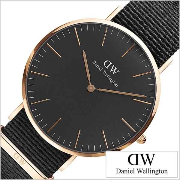 ダニエルウェリントン 時計 クラシック ブラック Daniel Wellington Classic Black 40mm 腕時計 コーンウォール メンズ レディース DW00100148