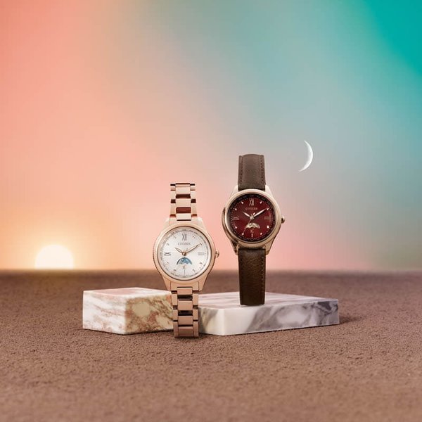 美品　CITIZEN　シチズン　XC　ゴールド　シェル 文字盤　ソーラー　腕時計 稼働・良品】シチズン xC クロスシー ソーラー 電波腕時計 ゴールド