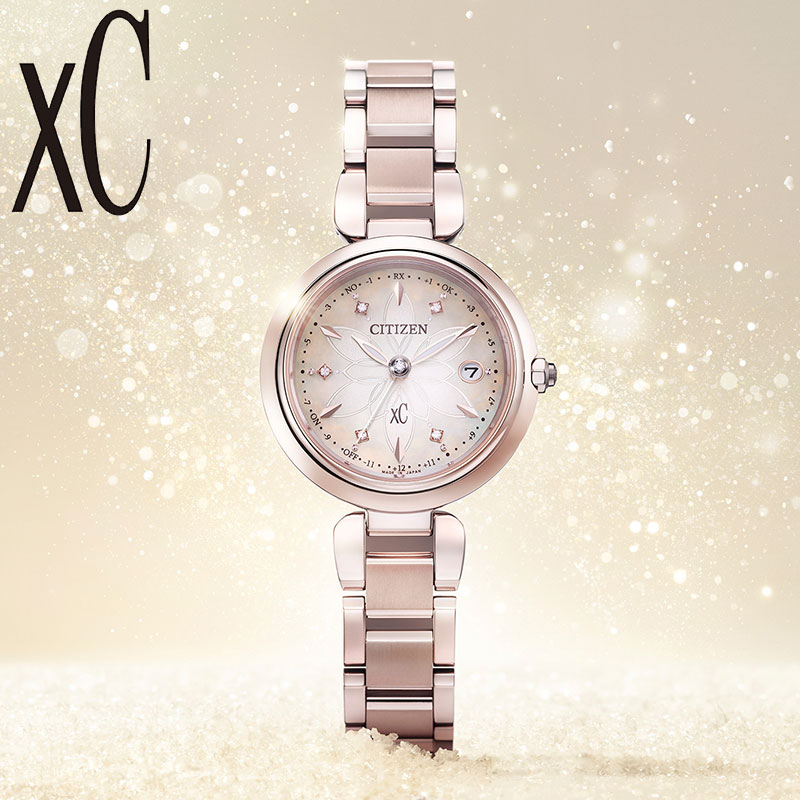 CITIZEN XC シチズン クロスシー ソーラー電波時計 ピンクゴールド Sakura pink | シチズン クロスシー ブランドサイト | CITIZEN