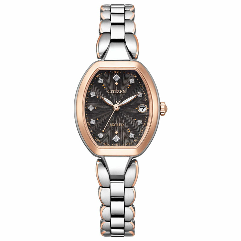 シチズン 腕時計 CITIZEN 時計 エクシード レディース 電波ソーラー クォーツ（電池式）シルバー チタン ベルト ES9485-52E シンプル 人気 おすすめ プレゼントの画像