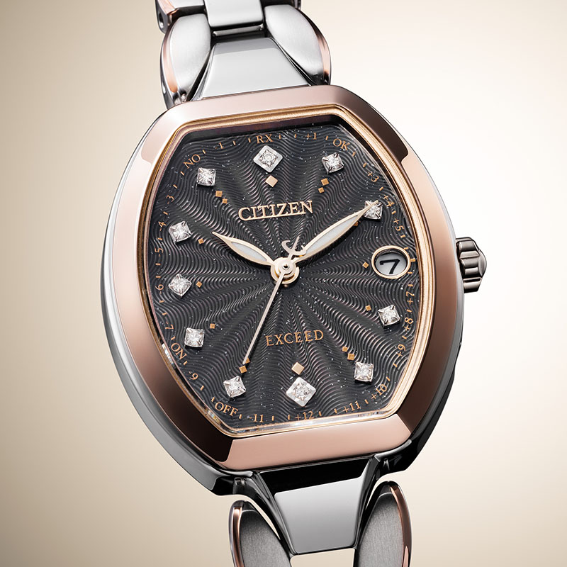シチズン 腕時計 CITIZEN 時計 エクシード レディース 電波ソーラー クォーツ（電池式）シルバー チタン ベルト ES9485-52E シンプル 人気 おすすめ プレゼントの画像