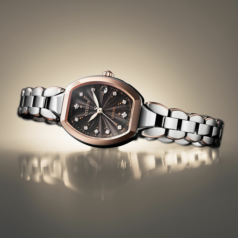 シチズン 腕時計 CITIZEN 時計 エクシード レディース 電波ソーラー クォーツ（電池式）シルバー チタン ベルト ES9485-52E シンプル 人気 おすすめ プレゼントの画像