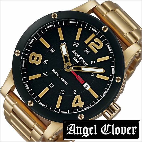 【限定特価】エンジェルクローバー エンジェル クローバー 時計 エクスベンチャー Angel Clover 腕時計 GMT EXVENTURE GMT メンズ ブラック EVG46YBK