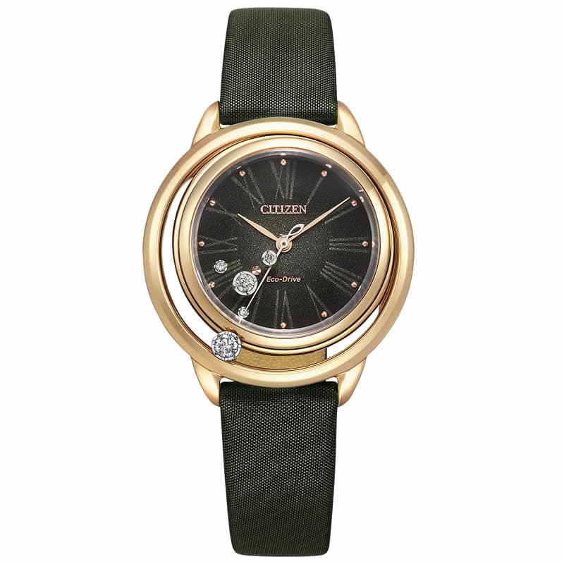 シチズン 腕時計 シチズンエル アークリーコレクション CITIZEN L Arcly Collection レディース ダークグレー グリーン 時計 ソーラー クォーツ EW5522-46E｜watch-lab｜02