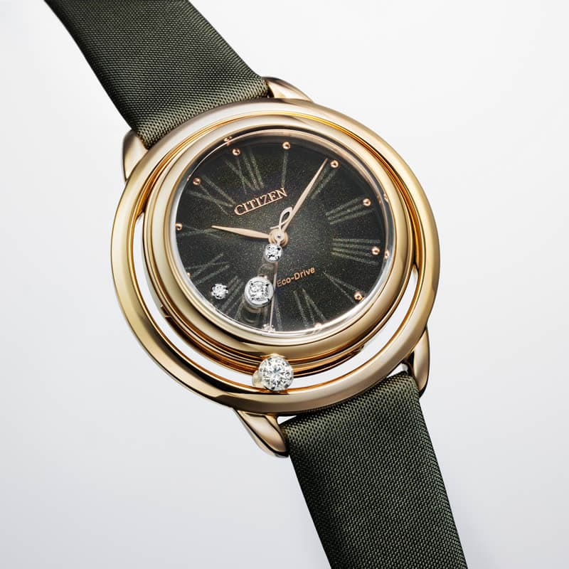 シチズン 腕時計 シチズンエル アークリーコレクション CITIZEN L Arcly Collection レディース ダークグレー グリーン 時計 ソーラー クォーツ EW5522-46E｜watch-lab｜05