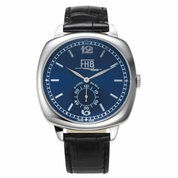 エフエイチビー 腕時計  FHB F901 ユニセックス ブルー ブラック 時計 F901-SVBL｜watch-lab｜02