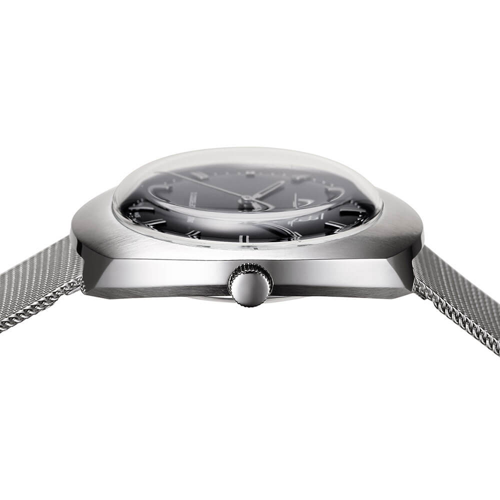 FHB 腕時計 エフエイチビー 時計 ノアシリーズ F930 NOAH SERIES メンズ レディース ブラック F930BK-MT クラシカル レトロ ヴィンテージ ビンテージ シンプル｜watch-lab｜04