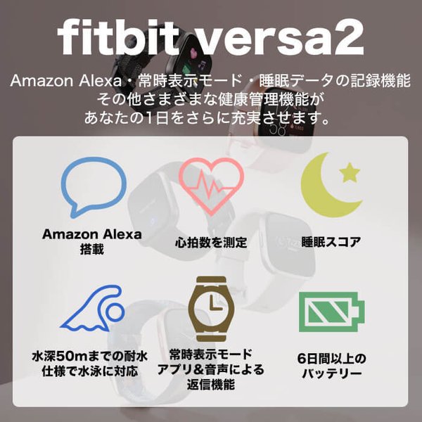 フィットビット スマートウォッチ ヴァーサ 2 時計 Fitbit Versa2