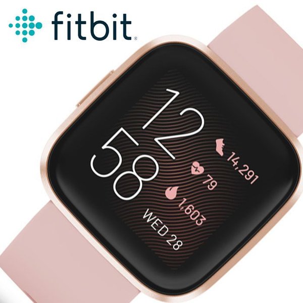 フィットビット スマートウォッチ ヴァーサ 2 時計 Fitbit Versa2 腕時計 メンズ レディース 液晶 FB507RGPK 人気 ブランド おすすめ 防水 アウトドア