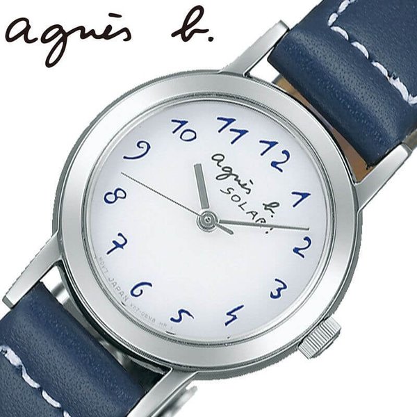 アニエスベー　ソーラーウォッチ agnès b. (アニエスベー)ソーラー 腕時計 ネイビー 【公式通販】