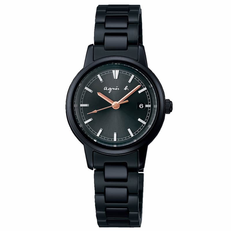 アニエスベー 腕時計 ソーラー agnes b. レディース ブラック 時計