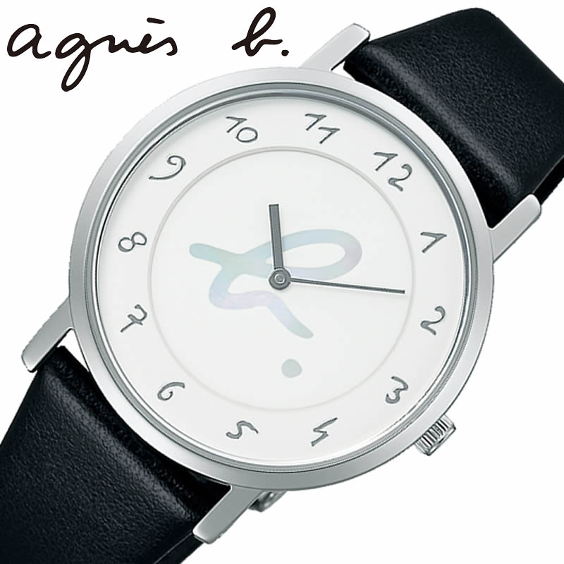 アニエスベー 腕時計 マルチェロ agnes b. marcello! レディース ホワイト 白蝶貝 ブラック 時計 クォーツ アニエスベー ブランド 日本上陸40周年記念限定｜watch-lab