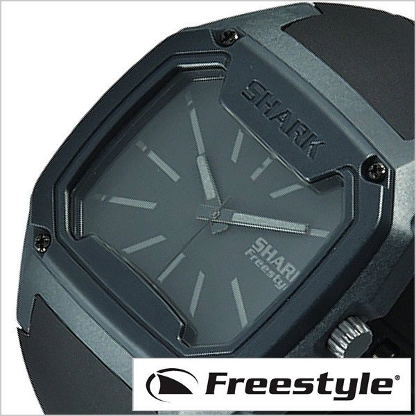 フリースタイル 腕時計 FreeStyle 時計 シリコン アナログ キラーシャーク メンズ ブラック FS101072