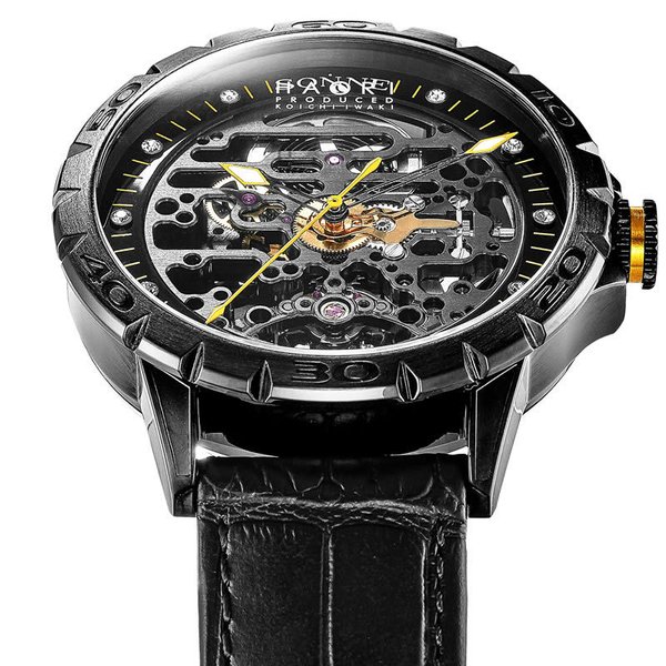 SONNEゾンネ クロノグラフ メンズ腕時計 HI001BK #258