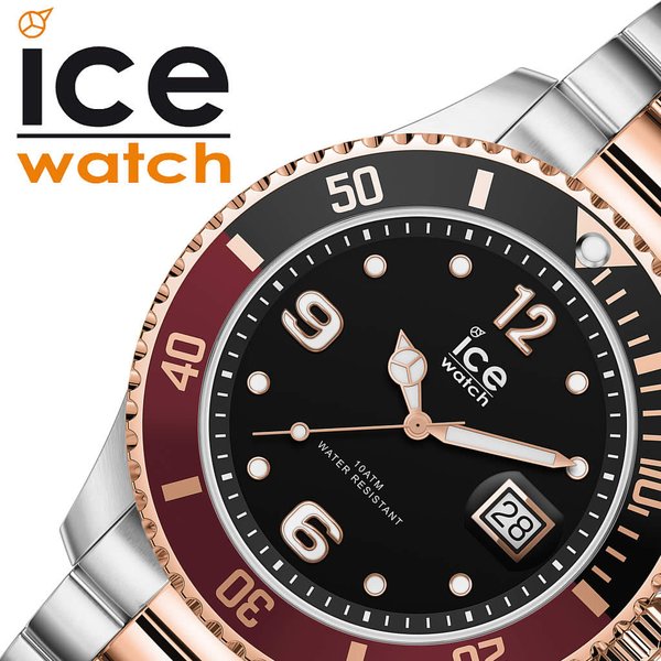 ICE WATCH アナログ腕時計 シルバー/ローズゴールド ICE WATCH（アイスウォッチ） 時計 腕時計 アイススティール シック