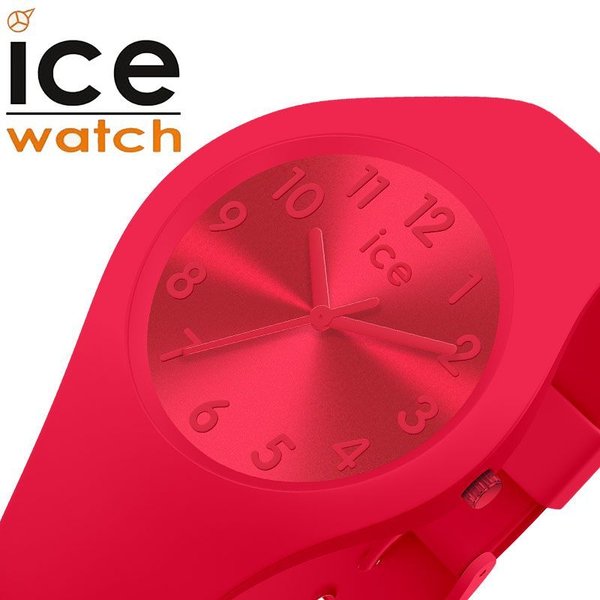 アイスウォッチ 腕時計 アイスカラー スモール リップスティック ICEWATCH 時計 ICE colour Small Lipstick レディース キッズ レッド ICE-017916