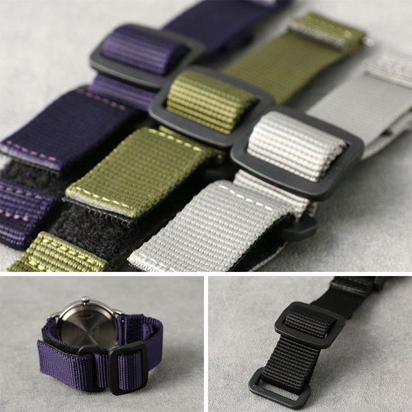 MOD VELCRO ARMY STRAP ベルクロ アーミー ストラップ 腕時計 ナイロンベルト ベロクロ 時計 マジックテープ バンド ミリタリー アウトドア 金属 アレルギー｜watch-lab｜07