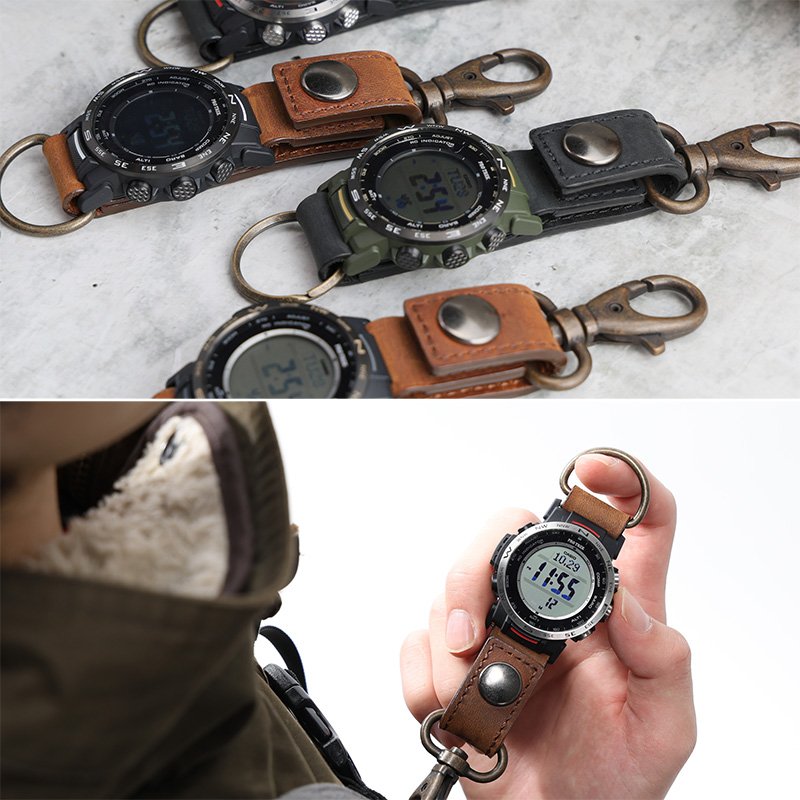 【カラビナ ウォッチ】カシオ 腕時計 プロトレック CASIO PROTREK PRW-35 登山 電波ソーラー 腕時計 ウォッチ 気圧計 温度計 天気予測 方位計 時計 メンズの画像