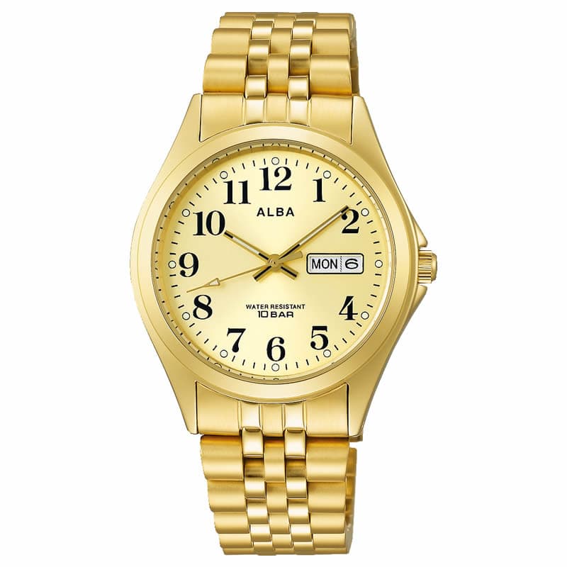 セイコー アルバ 腕時計 SEIKO ALBA 時計 メンズ シャンパン