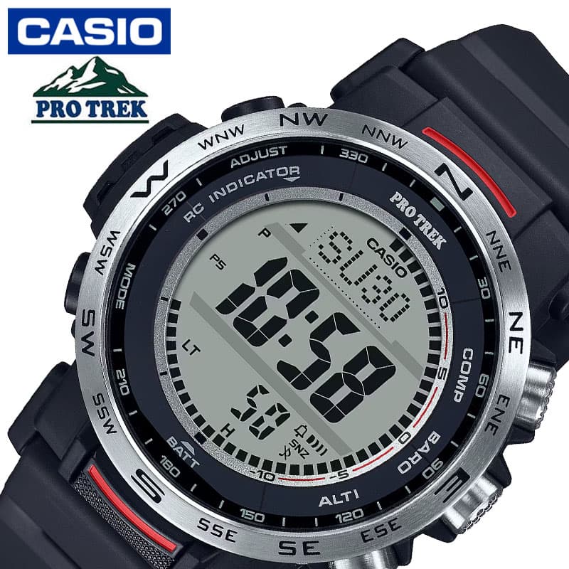 カシオ 腕時計 CASIO 時計 プロトレック PROTREK メンズ 腕時計 ブラック ソーラー 登山 フェス アウトドア キャンプ ハイキング 野外 PRW-35-1AJF 人気