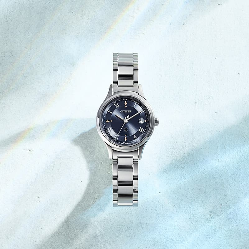 シチズン xCレディース ES9490-61L チタン製　ダークネイビー シチズン 腕時計 クロスシー CITIZEN xC レディース ダークネイビー
