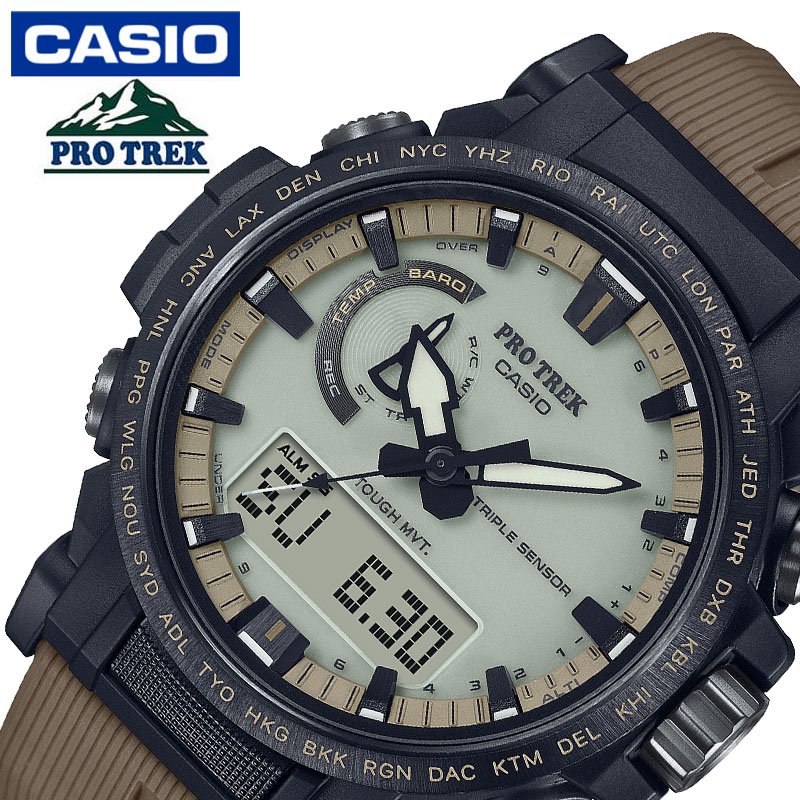 Yahoo! Yahoo!ショッピング(ヤフー ショッピング)【正規品】カシオ 腕時計 CASIO 時計 プロトレック PROTREK メンズ ホワイト 電波 ソーラー 電波時計 男性 PRO TREK タフ タフネス 頑丈 アウトドア スポーツ