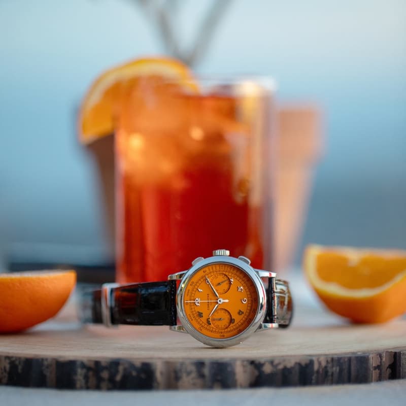 正規店】 コーニッシュ 腕時計 CW-97059 ヘリテージ クロノグラフ