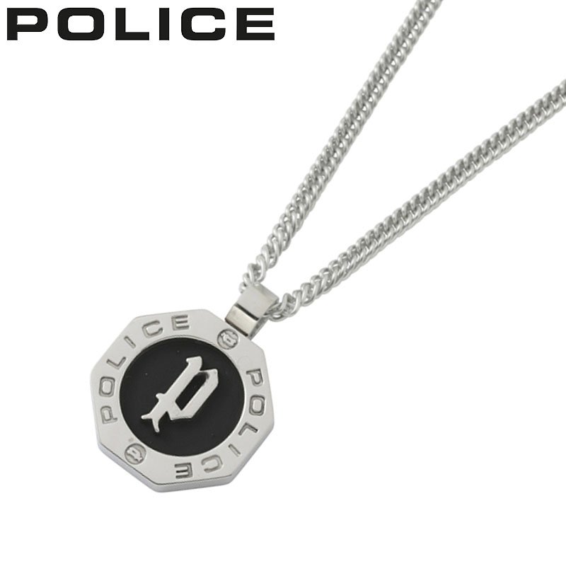 【正規品】ポリス アクセサリー POLICE ネックレス レインガ REINGA メンズ シルバー ブラック 男性 誕生日 記念日 お祝い 贈り物 彼氏 夫 旦那 パパ 父 息子