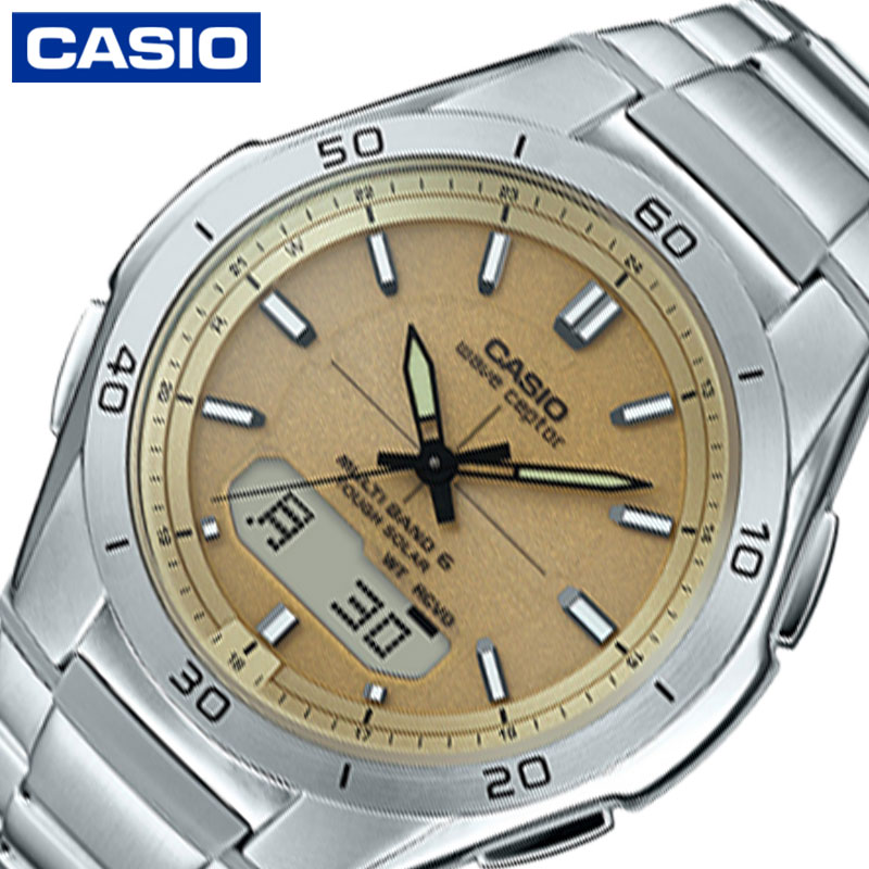 カシオ 腕時計 CASIO 時計 ウェーブセプター wave ceptor ゴールド 男性 メンズ WVA-M640D-9AJF ソーラー 電波 電波ソーラー ソーラー電波 電波時計 アナデジ