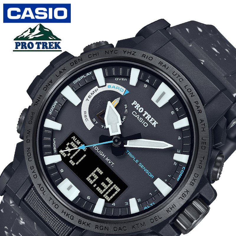  ӻ CASIO ץȥå PROTREK ֥å    顼 CASIO-PRW-61NJ-1JR 顼 ȥ顼 Ȼ ե顼 