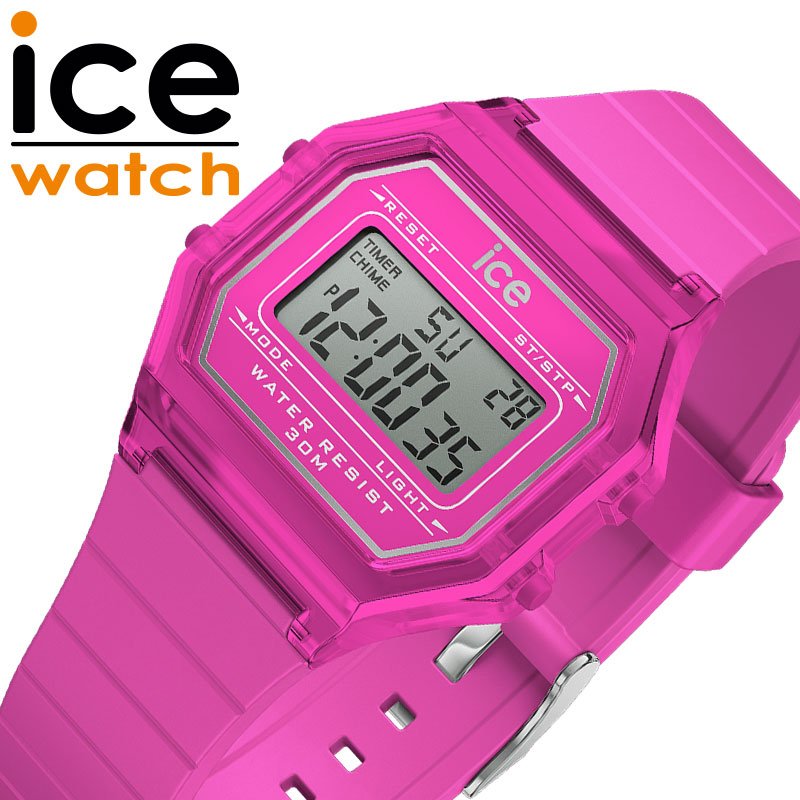 ice watch グレー×ピンク Ice-Watch Ice-Steel 023790 ICE Steel Solar Watch • EAN