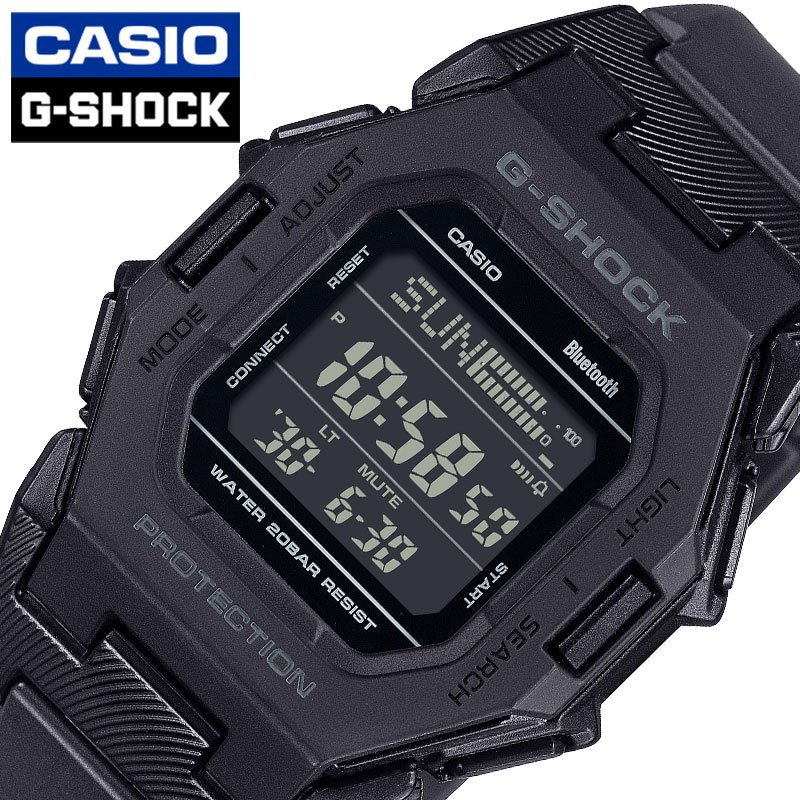 カシオ 腕時計 CASIO 時計 Gショック G-SHOCK ブラック 男性 メンズ CASIO-GD-B500-1JF 歩数計 万歩計 ブルートゥース Bluetooth ワールドタイム