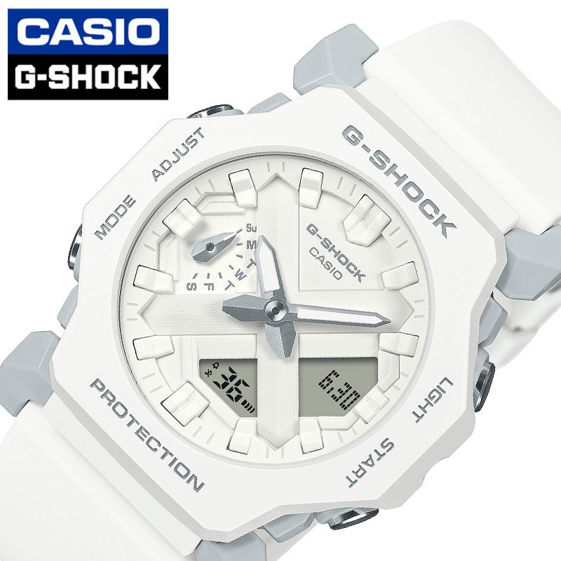 Yahoo! Yahoo!ショッピング(ヤフー ショッピング)カシオ 腕時計 CASIO 時計 Gショック G-SHOCK ホワイト 男性 メンズ CASIO-GA-2300-7AJF ワールドタイム タイマー ストップウォッチ アラーム LED ライト