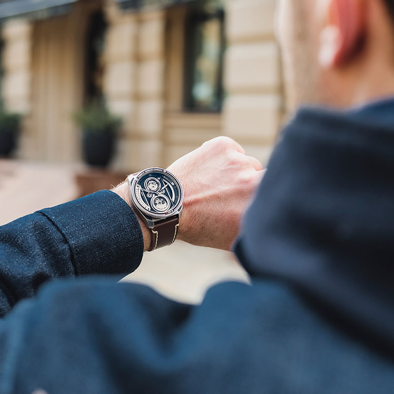 タックス ツインレンズ 腕時計 TACS TWIN LENS メンズ ブラック×シルバー ダークブラウン 時計 機械式 自動巻き TS2002A 人気 おすすめ おしゃれ |  | 07