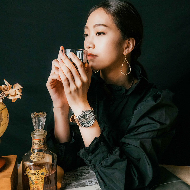 タックス ツインレンズ 腕時計 TACS TWIN LENS メンズ ブラック×シルバー ダークブラウン 時計 機械式 自動巻き TS2002A 人気 おすすめ おしゃれ |  | 09