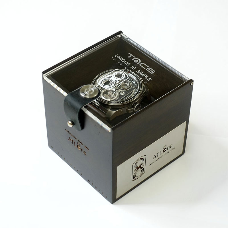 タックス ツインレンズ 腕時計 TACS TWIN LENS メンズ ブラック×アンティークイエローゴールド ブラック 時計 機械式 自動巻き TS2002B 人気 おすすめ |  | 11