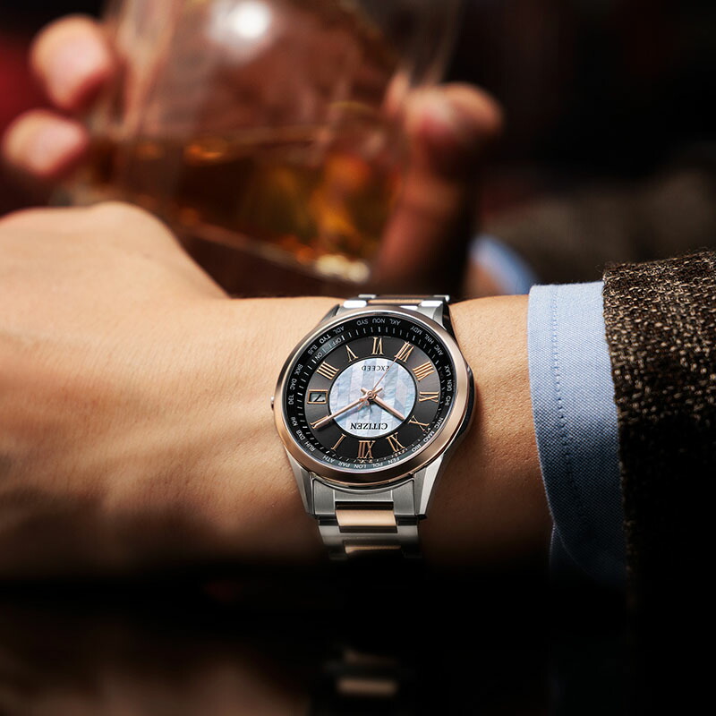 【稼動】 CITIZEN エクシード 腕時計 ソーラー ブラック メンズ チタン シチズン 腕時計 CITIZEN 時計 EXCEED エクシード メンズ ブラック