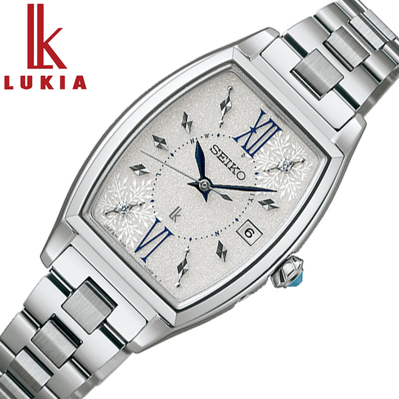 セイコー 腕時計 ルキア グロウ レディース ホワイト シルバー メタル