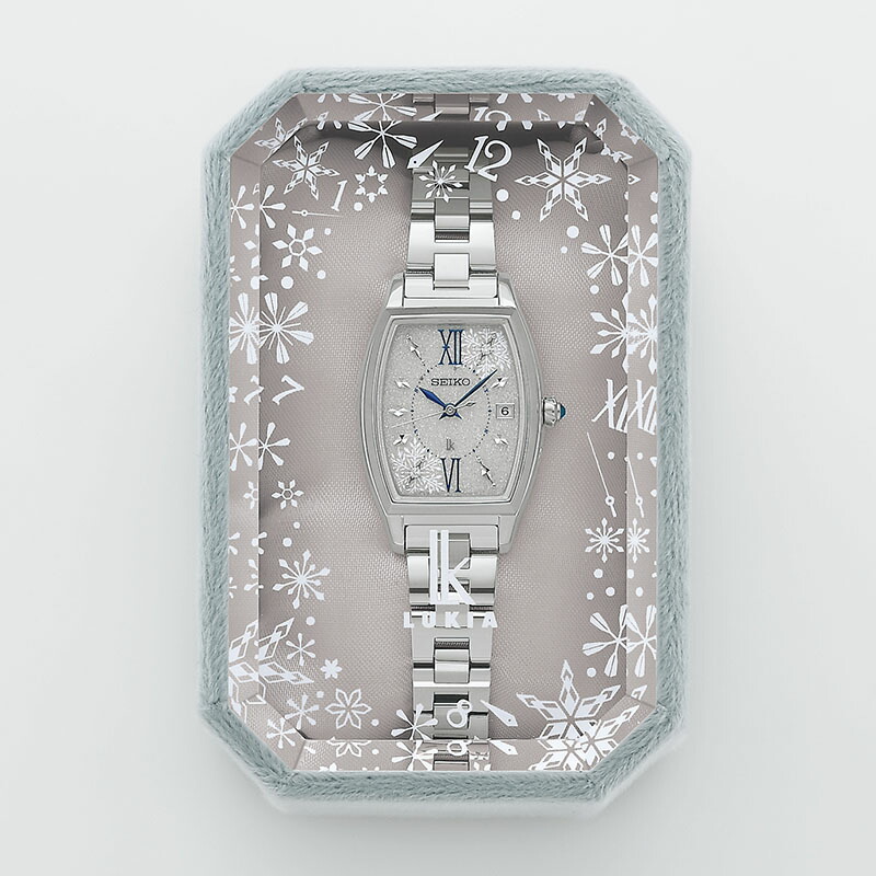 セイコー 腕時計 ルキア グロウ レディース ホワイト シルバー メタル