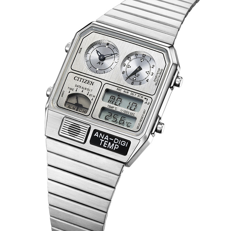 シチズン 腕時計 CITIZEN 時計 レコードレーベル シルバー メンズ