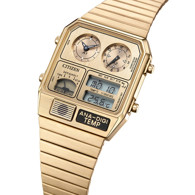 シチズン 腕時計 CITIZEN 時計 レコードレーベル ウォームゴールド