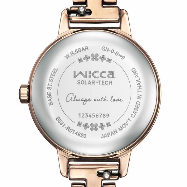 シチズン ウィッカ ソーラー 腕時計 ハナミズキ限定 サスティナブルモデル 世界限定2250本 CITIZEN Wicca レディース 白蝶貝 ピンクゴールド 時計 KP3-660-95 KP3 材質：ステンレス めっき ピンクゴールド色