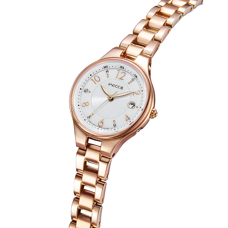 シチズン 腕時計 ウィッカ ソーラーテック 電波時計 CITIZEN wicca