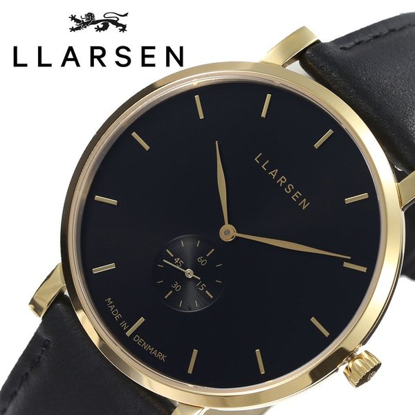 エルラーセン 時計 L LARSEN 腕時計 ニコライ Nikolaj メンズ ブラック LL143GBCL 正規品 人気 ブランド おしゃれ デンマーク 北欧 デザイン カジュアル