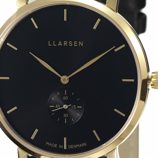 エルラーセン 時計 L LARSEN 腕時計 ニコライ Nikolaj メンズ ブラック 