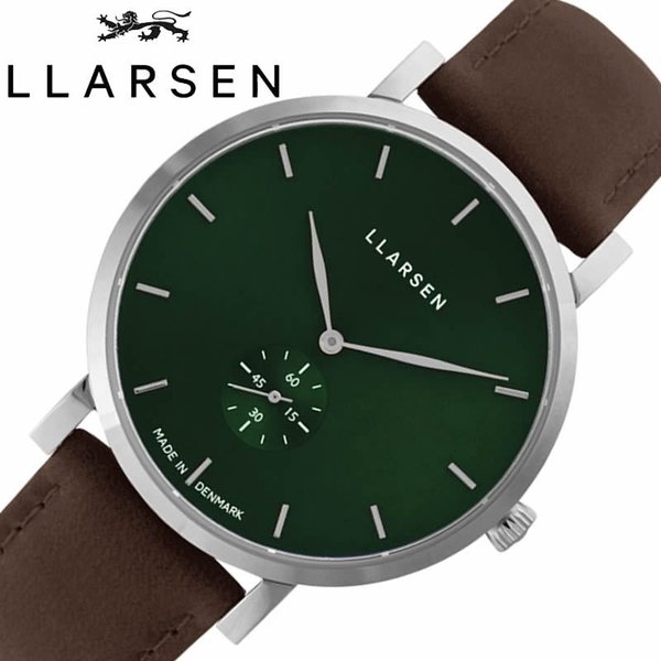 エルラーセン 腕時計 ニコライ LLARSEN Nikolaj メンズ 北欧 シンプル グリーン 時計 LL143SFWD 人気 おすすめ おしゃれ 流行り アナログ ブランド プレゼント｜watch-lab