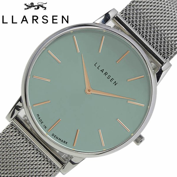 エルラーセン 腕時計 オリバー LLARSEN Oliver メンズ ティール シルバー 時計 LL147STRSMS シンプル ティールカラー 人気 おしゃれ ブランド
