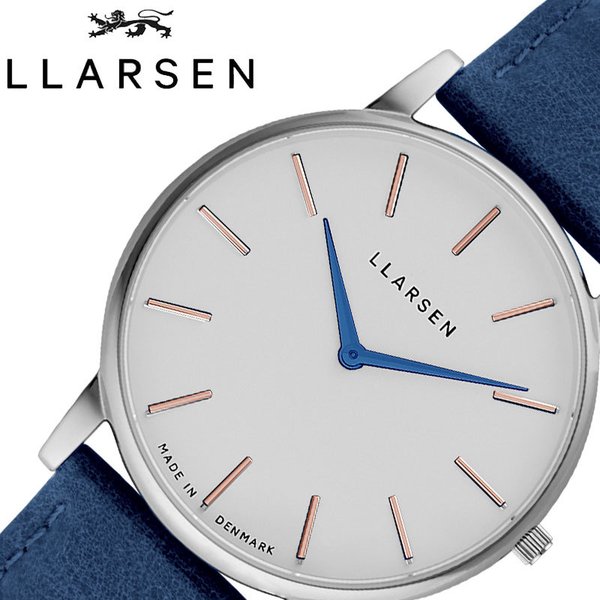 エルラーセン 腕時計 オリバー LLARSEN 時計 Oliver メンズ ホワイト LL147SWDSNM 限定 人気 ブランド おすすめ おしゃれ かわいい 藍色 ブルー