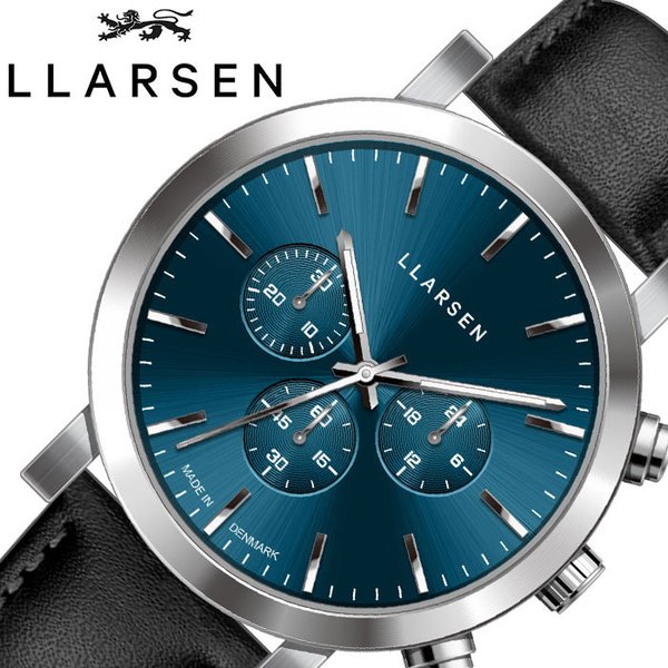 エルラーセン 時計 LLARSEN 腕時計 NOR メンズ ブルー LL149SDIK 人気