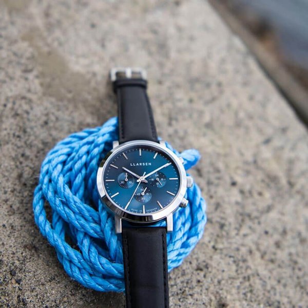 エルラーセン 時計 LLARSEN 腕時計 NOR メンズ ブルー LL149SDIK 人気